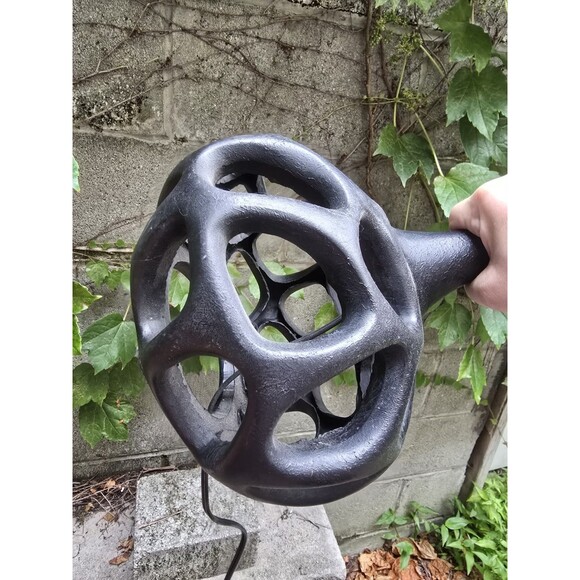 Silverwood Clove Black Geometric Resin Table Lamp 21" Tall 8" Diameter - Picture 6 of 8